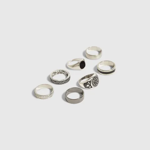 River Island Multi Rings Pack Of 7 Rings