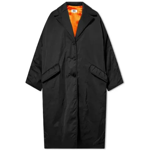 Longline Button Front Coat