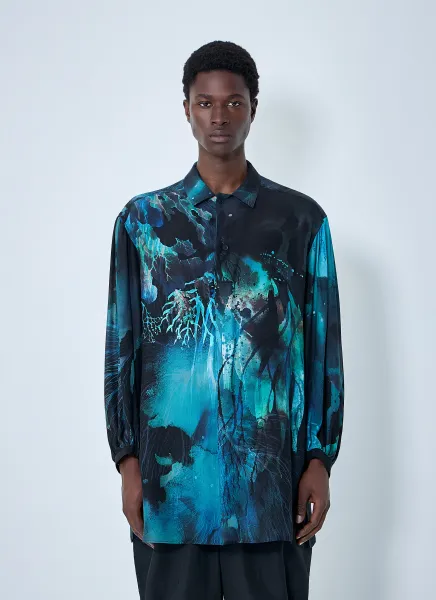 Sea Prink Silk Shirt