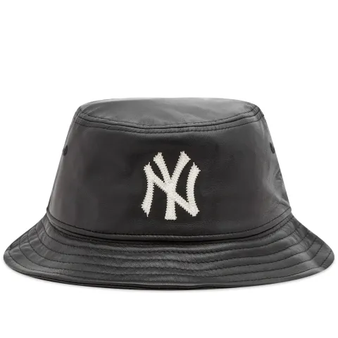 New York Yankees Leather Bucket Hat