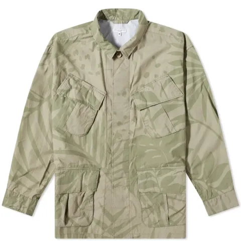 Leaf Print Jungle Fatigue Jacket