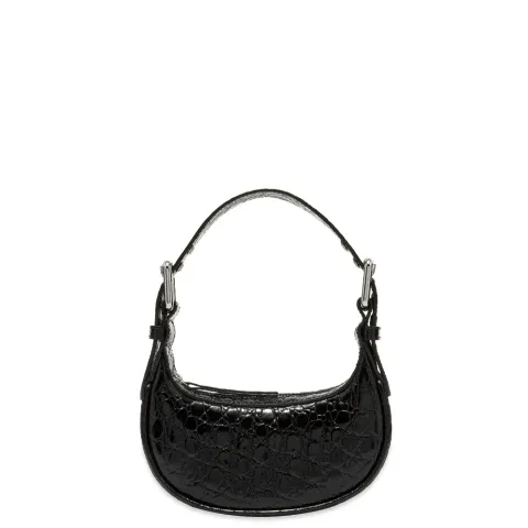Mini Soho Black Circular Croco