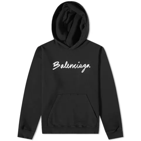 Script Logo Oversized Popover Hoody