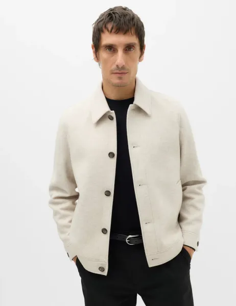 Marks & Spencer Button Through Jacket Winter White
