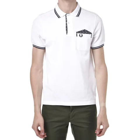 Fred Perry x Drake's Medallion Trim Polo