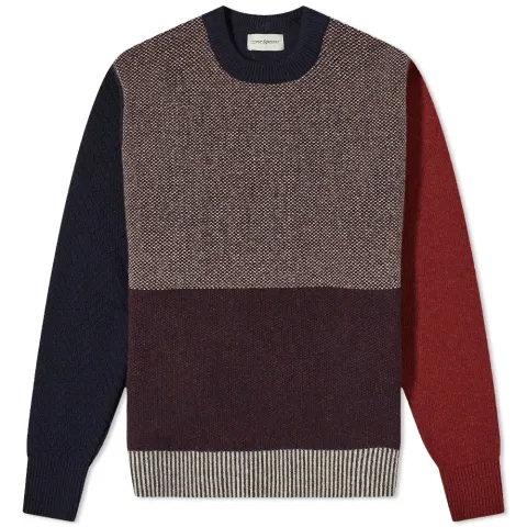 Blenheim Panelled Stripe Crew Knit