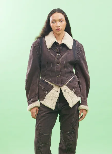 Paneled Denim Jacket