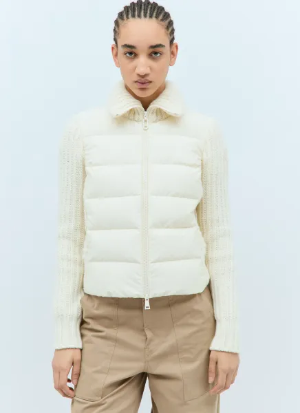 Padded Zip-Up Cardigan