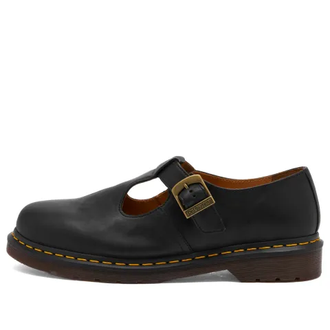 T-Bar Shoe Black Regency Calf