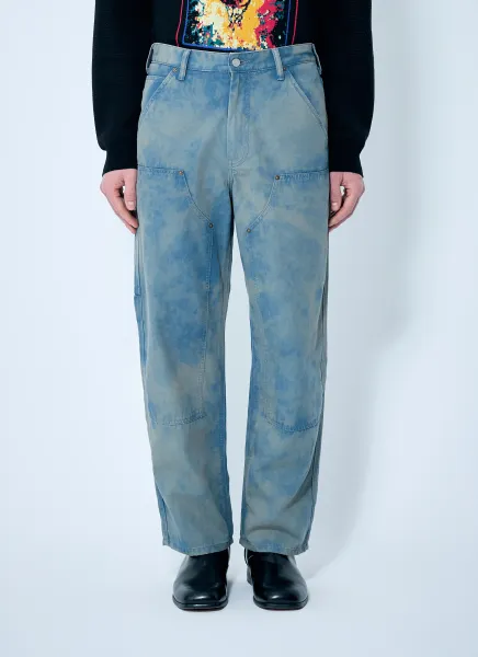 Bleached Double Knee Pants