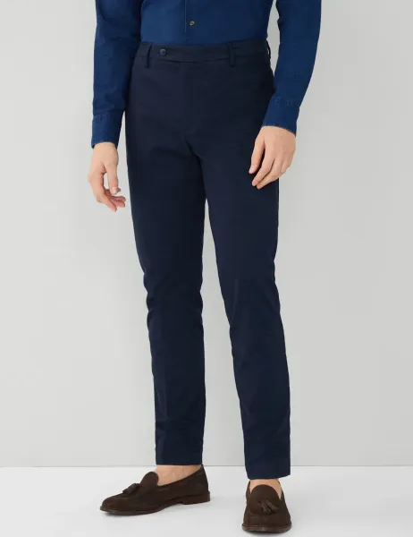 Hackett Slim Fit Pure Cotton Chinos Navy