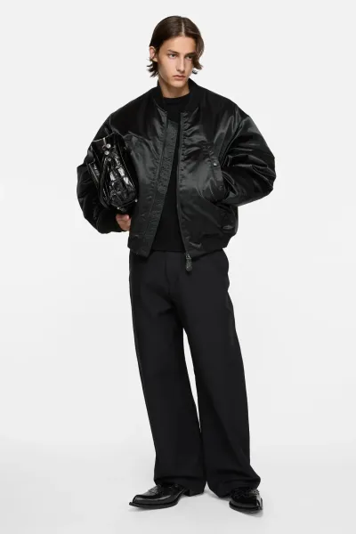 Logo bomber jacket