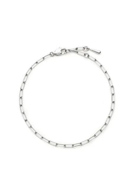 Missoma Platinum PVD-Plated Mini Paperclip Chain Bracelet