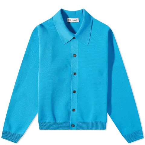 Evening Knit Polo Cardigan