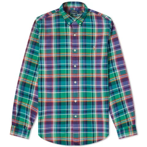 Check Oxford Button Down Shirt