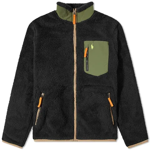 Neon Panel Sherpa Zip Through