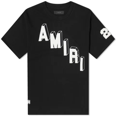Flocked Hockey Skater T-Shirt