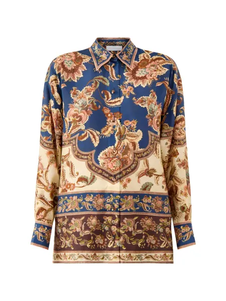 Zimmermann Aster Relaxed Silk Shirt