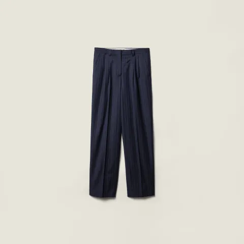 Pinstriped pants