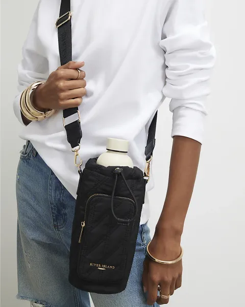 River Island Quilted Water Bottle Holder