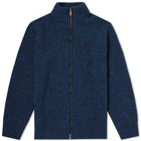 Inis Meáin Donegal Full Zip Cardigan