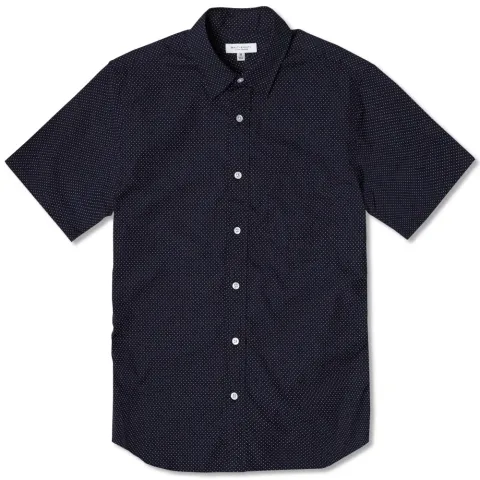 Pin Dot Regular Short Sleeved Shirt