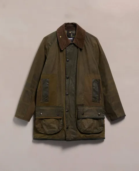 Re-loved Men's Beaufort Waxed Jacket - Size 36