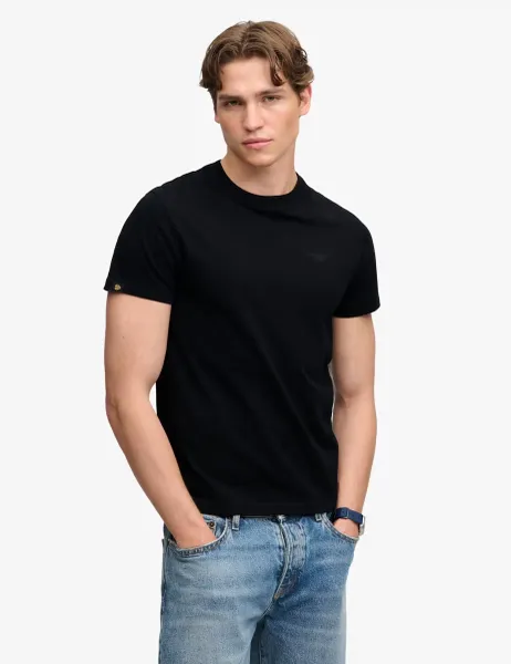 Superdry & Co Pure Cotton Logo T-Shirt Black