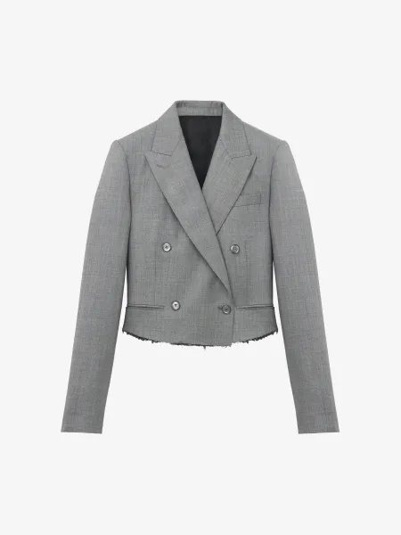 Cropped Double-breasted Jacket