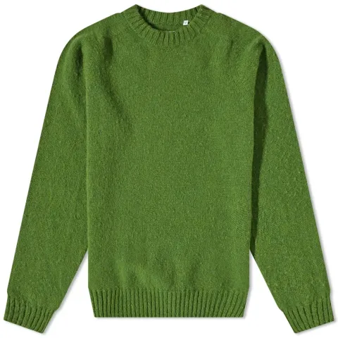 Boiled Wool Crew Neck Knit