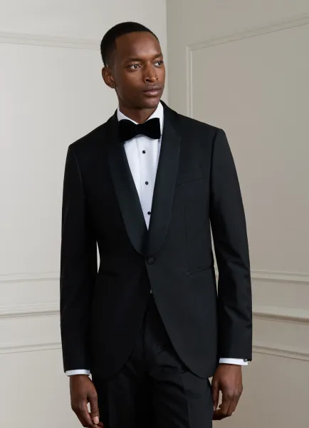 Hackett Wool-Mohair Shawl Collar Diner Jacket