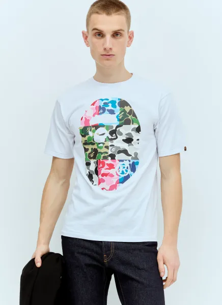 Camo Crazy Big Ape Head T-Shirt