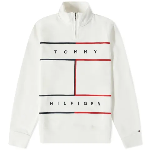 Larger RWB Flag Half Zip Sweat