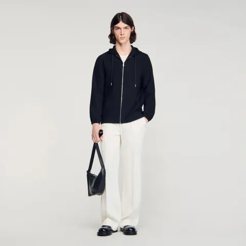 SANDRO Hooded shirt
