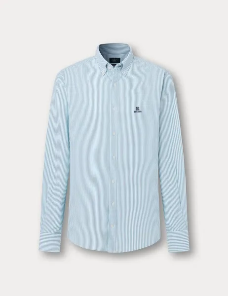 Hackett Heritage Pure Cotton Oxford Shirt Green