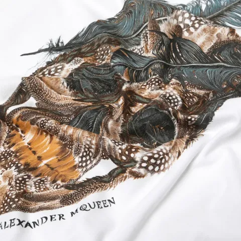 Feather Skull Print Tee