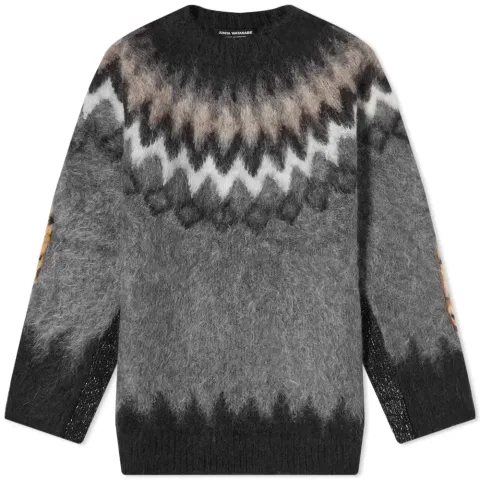 Wool Jacquard Glitter & Leopard Jumper