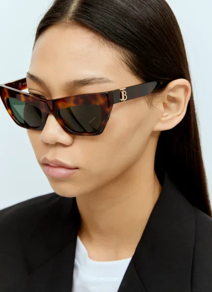 Havana Cat-Eye Sunglasses
