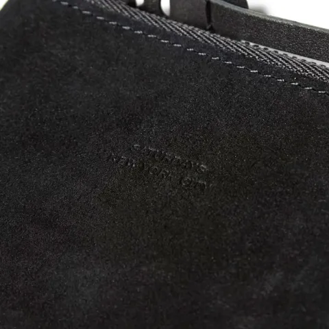 Saturdays Cash Half Zip Suede Wallet