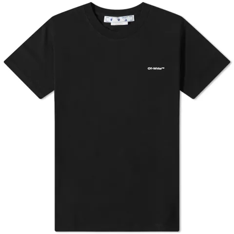 Wave Outline Diagonal Slim T-Shirt