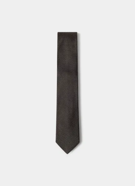 Silk Tiny Flower Tie