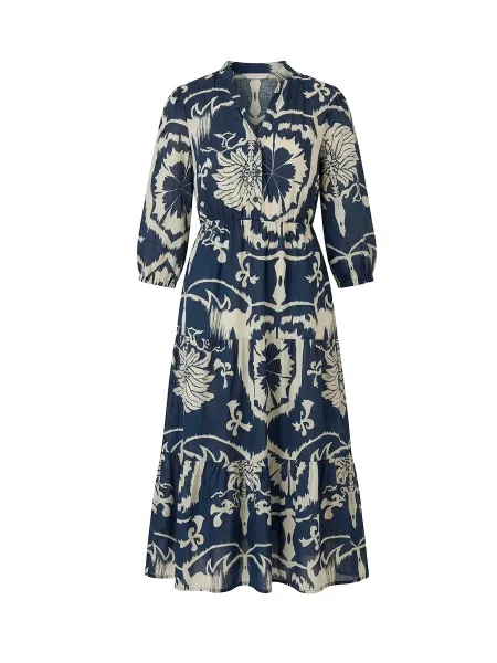 James Lakeland Ornamental Tiered Midi Dress