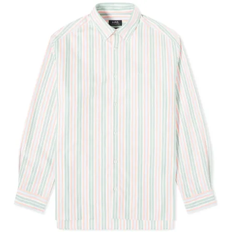 A.P.C. Mathias Stripe Oxford Shirt
