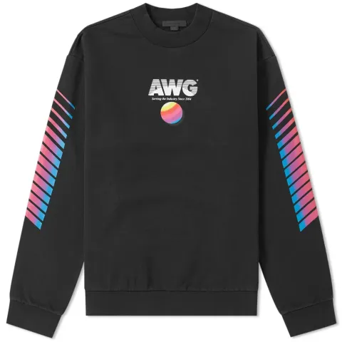 AWG Faded Black Crew Sweat