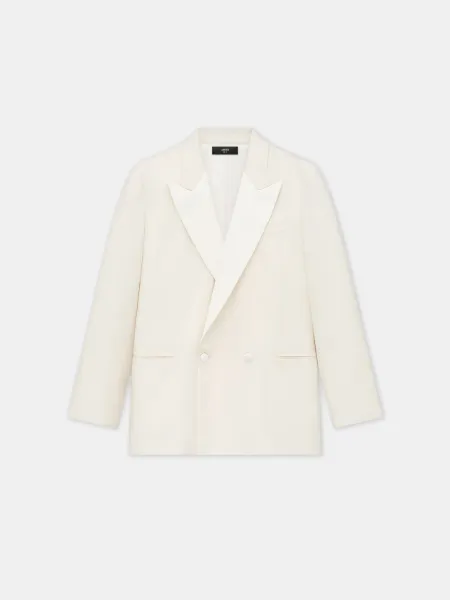 MA DOUBLE-BREASTED BLAZER - Alabaster