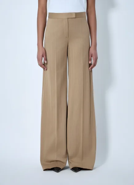 Wide-Leg Tailored Trousers