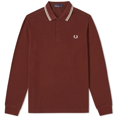 Fred Perry Long Sleeve Twin Tipped Polo