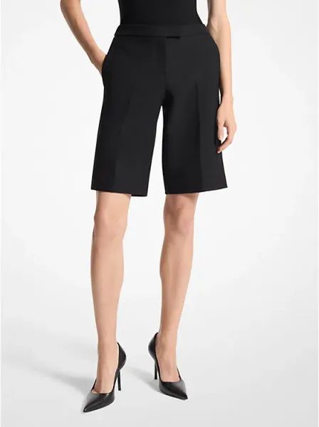 Michael Kors Wool Gabardine Bermuda Shorts