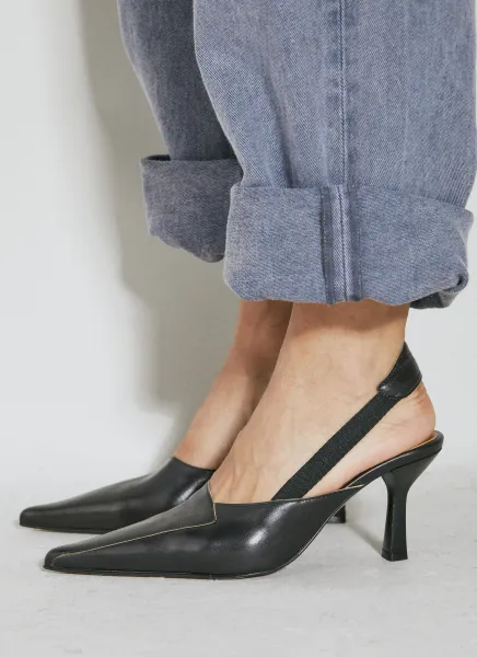 Envelope Leather Heels