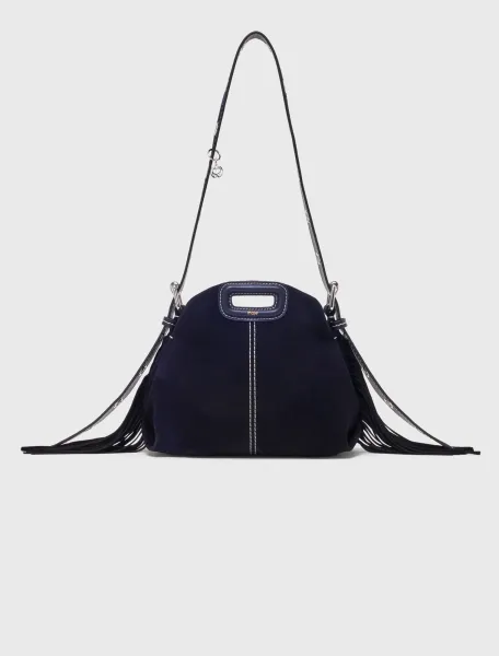 Topstitched suede mini Miss M bag